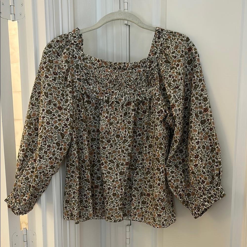 NWT Doen Floral Print Women's Top with Liberty Print